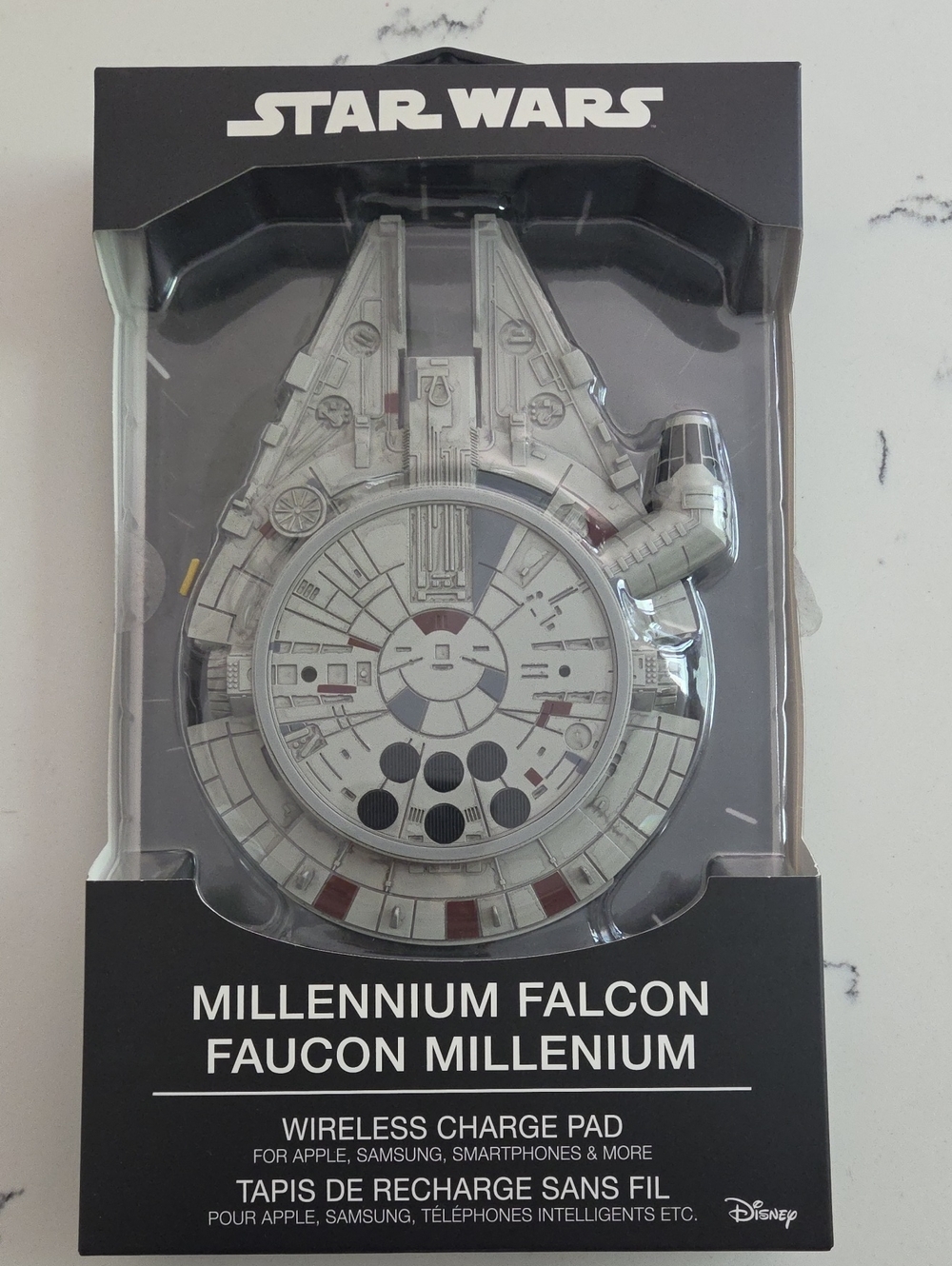 Disney Star Wars Millennium Falcon Wireless Charging Pad - Gray, Black, White